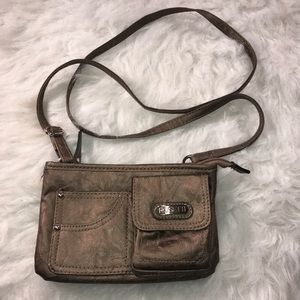 Rosetti metallic bronze/brown Cross body purse